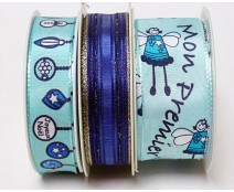 Special pack Christmas ribbon k784 blue