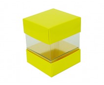 Skylinebox L80xW80xH90mm exterior Jaune Laqué