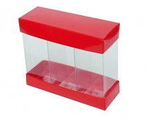 Skyline 3 columns rouge laque