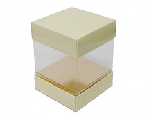 Skylinebox L100xW100xH120mm exterior Creme Laqué