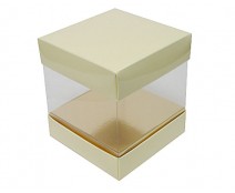 Skylinebox L120xW120xH120mm exterior Creme Laqué