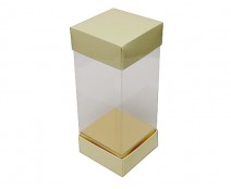 Skylinebox L80xW80xH180mm exterior Creme Laqué