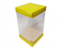 Skylinebox L150xW150xH250mm exterior Jaune Laqué