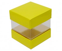 Skylinebox L90xW90xH90mm exterior Jaune Laqué