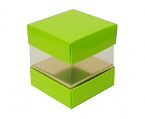 Skylinebox L90xW90xH90mm exterior Vert Pomme Laqué