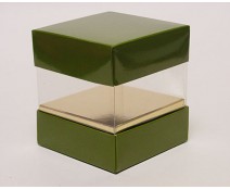 Skylinebox L90xW90xH90mm exterior vert foret laque