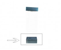 Arosabase 80x50x30mm sea blue