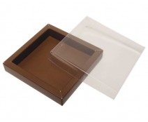 Windowbox 100x100x19mm brown