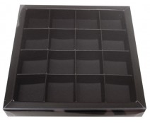 Windowbox 133x133x19mm 16 division black 