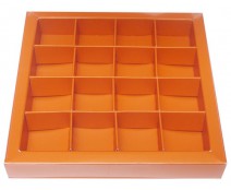 Windowbox 133x133x19mm 16 division sunset orange 