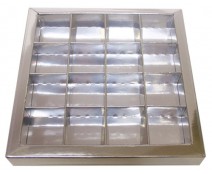 Windowbox 133x133x19mm 16 division silvershine 
