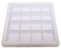 Windowbox 133x133x19mm 16 division white 