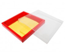 Windowbox 175x175x24mm rouge laque
