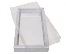 Windowbox 185x95x24mm silvertin 