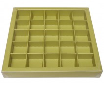 Windowbox 166x166x19mm 25 division almond