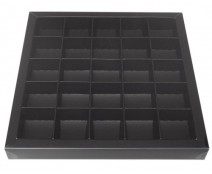 Windowbox 166x166x19mm 25 division black
