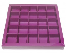 Windowbox 166x166x19mm 25 division purple