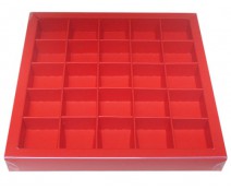 Windowbox 166x166x19mm 25 division strawberry
