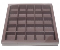 Windowbox 166x166x19mm 25 division taupe