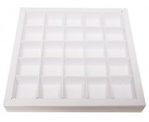 Windowbox 166x166x19mm 25 division white 