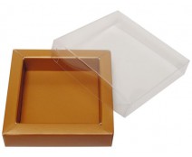 Windowbox 66x66x19mm hazelnut
