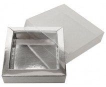 Windowbox 66x66x19mm shiny silver