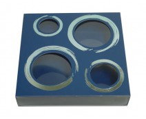Windowbox 4 circle small 110x110x19mm blueberryblue 