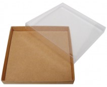 Windowbox carre large 140x140x19mm kraft