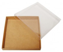 Windowbox carre small 110x110x19mm kraft