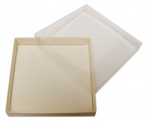 Windowbox carre small 110x110x19mm seashell