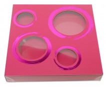 Windowbox 4 circle large 140x140x19mm dahlia 