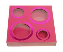 Windowbox 4 circle small 110x110x19mm dahlia