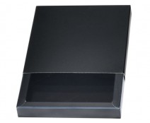 Windowbox mini with sleeve 105x105x18mm Duomat-black/Shiny black 
