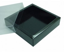 Windowbox 126x126x24mm noir laque