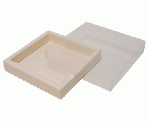 Windowbox 126x126x24mm seashell 