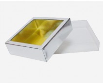 Windowbox 90x90x30mm interior silvershine