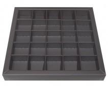 Windowbox 166x166x19mm 25 division warmgrey