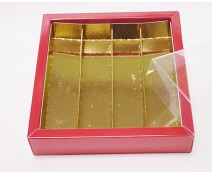 Windowbox maxi 145x145x33mm divider included brique laque 