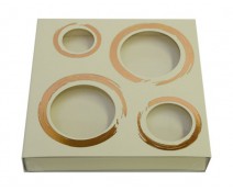 Windowbox 4 circle small 110x110x19mm seashell