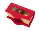 Box window 2 bonbon L100xW55xH35mm red